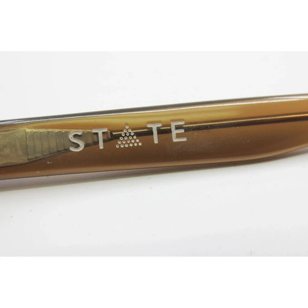 STATE Optical Co LaSalle Cat Eye Eyeglasses Hazel Lilac Brown Purple 49-18-140